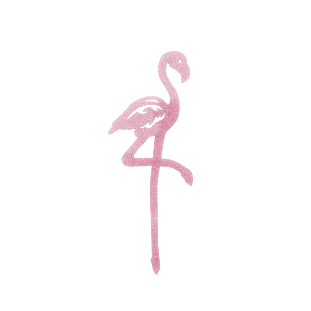 Pink Flamingo Cake Topper by Rice DK